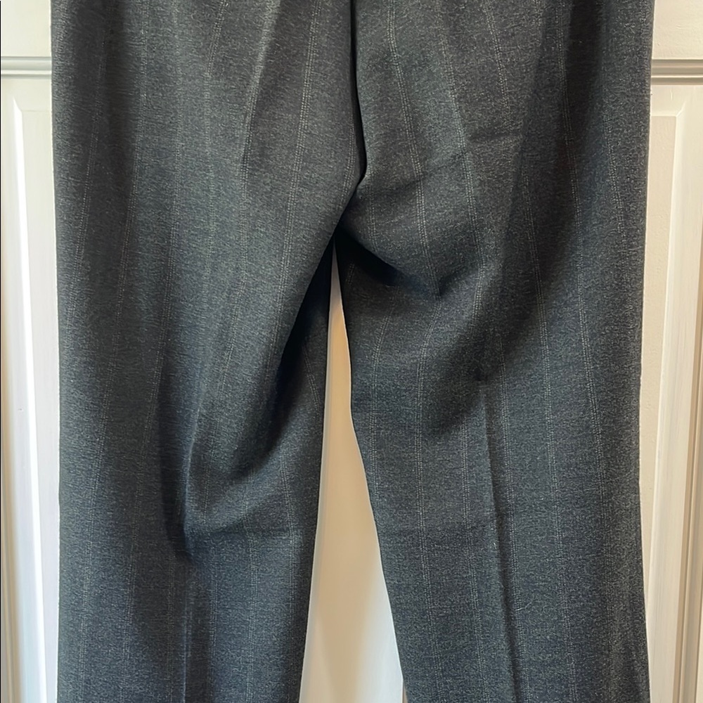 Zara Basic Dark Heathered Black Gray Straight Leg… - image 7